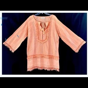 Easy breezy peachy perfect boho tunic/dress